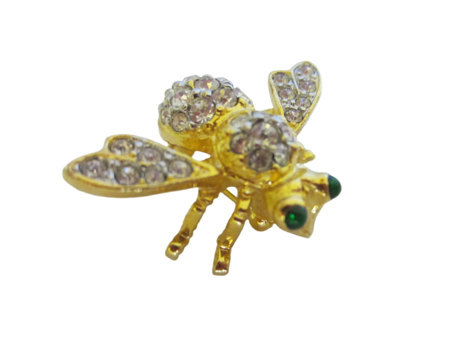 Joan Rivers Bumble Bee Signed Gold Plated Swarovsky Crystals - Designer Unique Finds 
 - 1