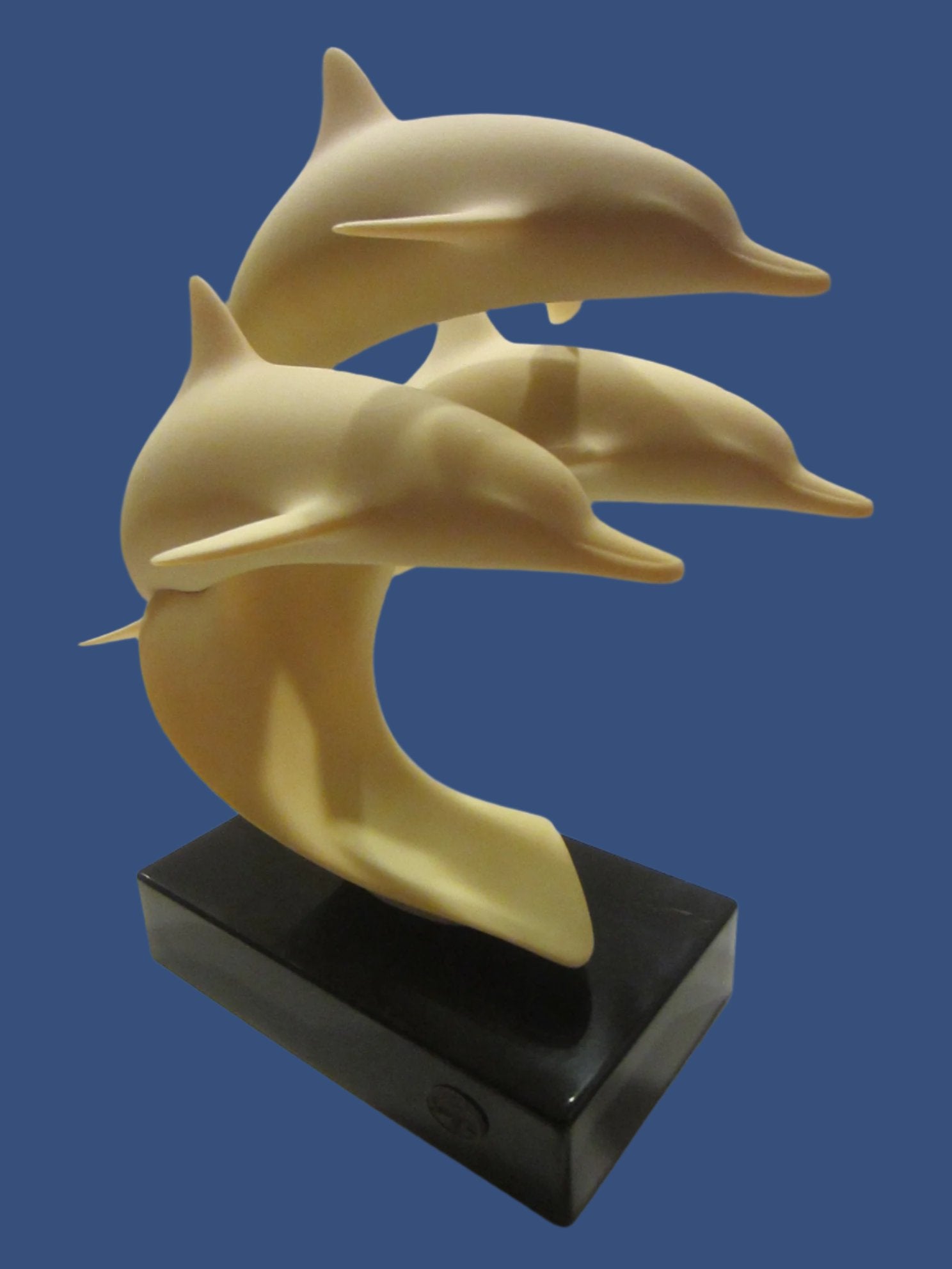 John Perry Three Dolphins Mid Century Modern Sculpture - Designer Unique Finds 