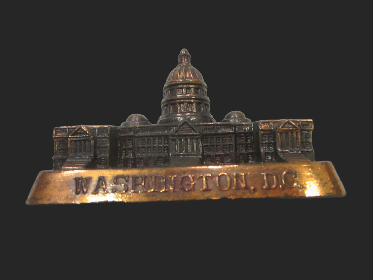 US Capitol Washington DC Metal Figurative Monument Paperweight