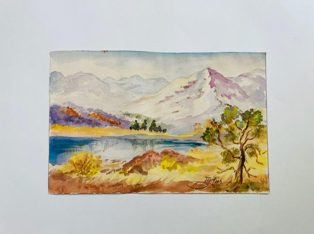 a recent painting in my gouache sketchbook, Trout Lake in Spring, Vancouver  BC! : r/Gouache
