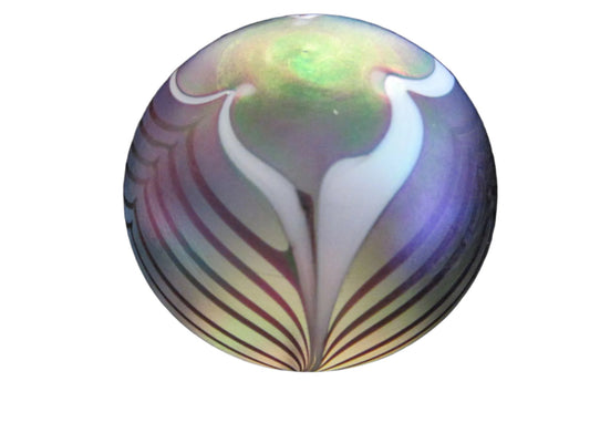 Luminous Opalescent  Glass Paperweight - Designer Unique Finds 