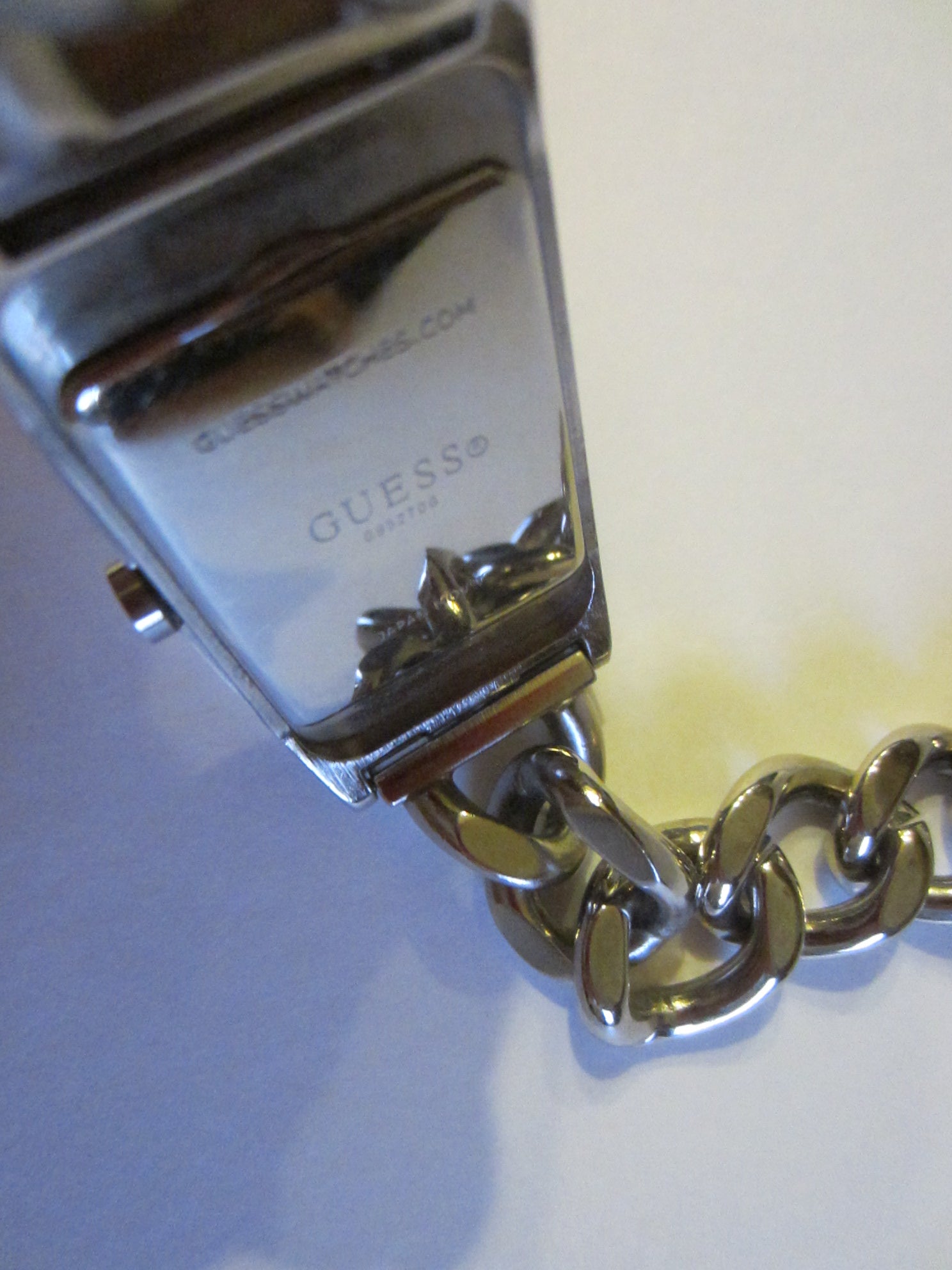 Guess Wrist Watch Japan Movement Stainless Steel Rhinestones - Designer Unique Finds 