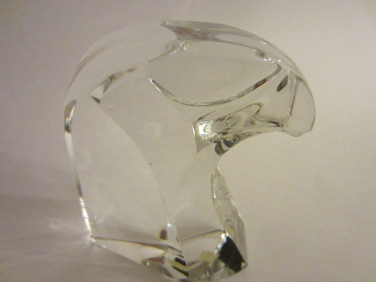 Cristal Saint Louis France Signed Crystal Bald Eagle Head - Designer Unique Finds 
 - 5