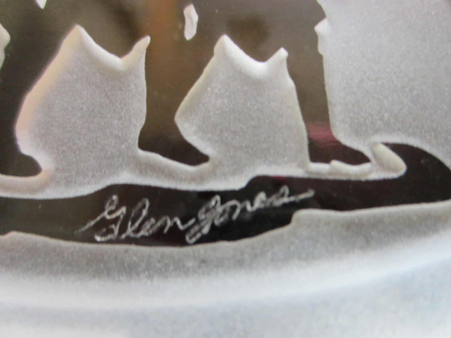 Glen Jones Commemorative Bicentennial Glass Paperweight Limited Edition - Designer Unique Finds 