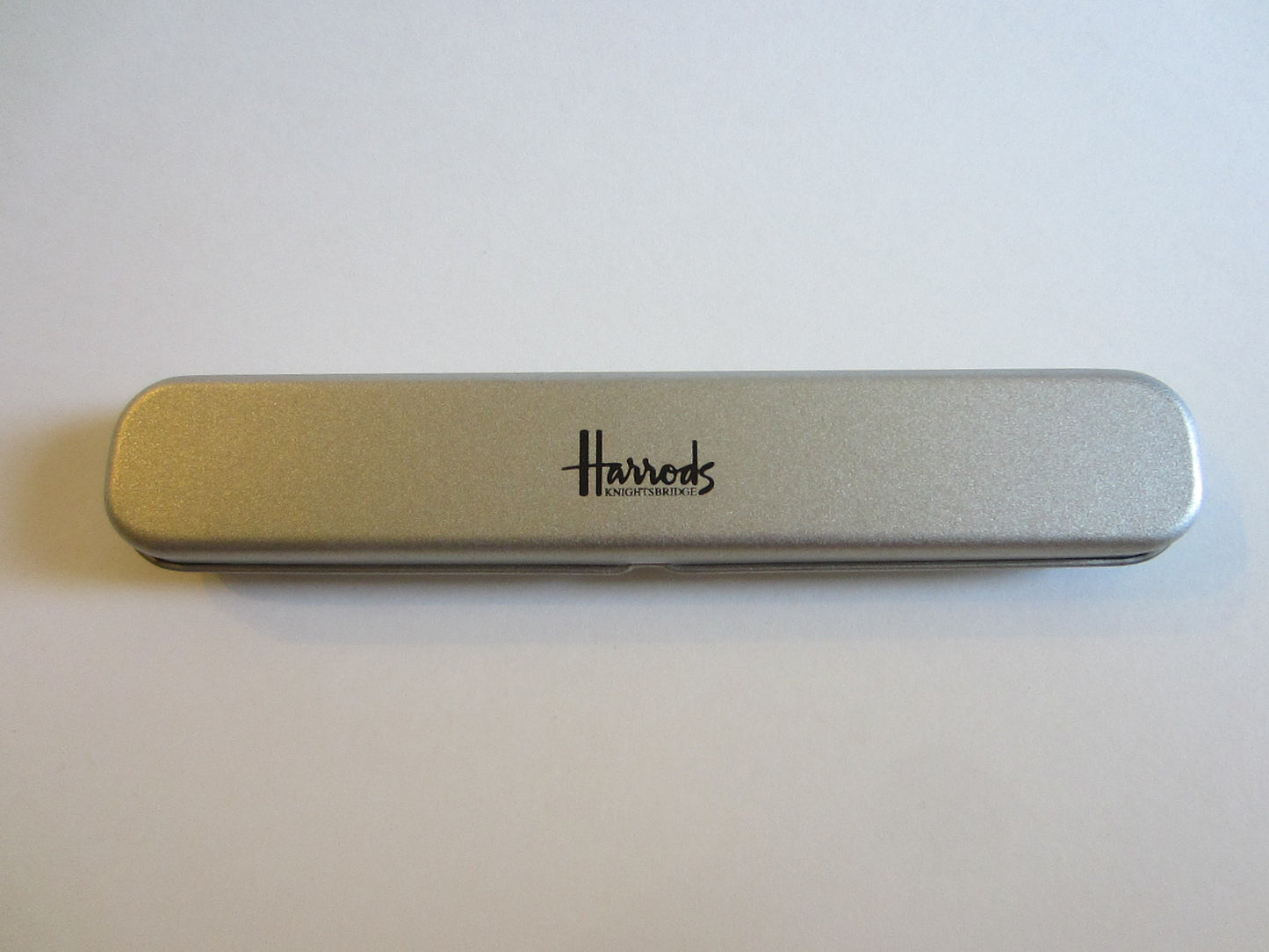 Harrods Nightsbridge England Cased Silver Metal Ball Pen