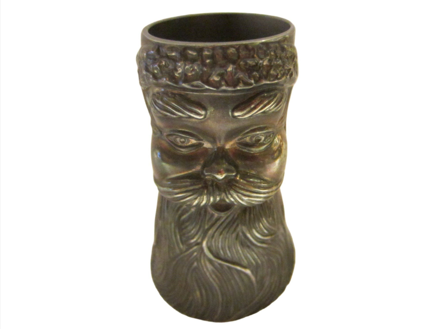 Mystery Man Liquor Double Sided Pewter Cup Jigger  - Designer Unique Finds  - 1