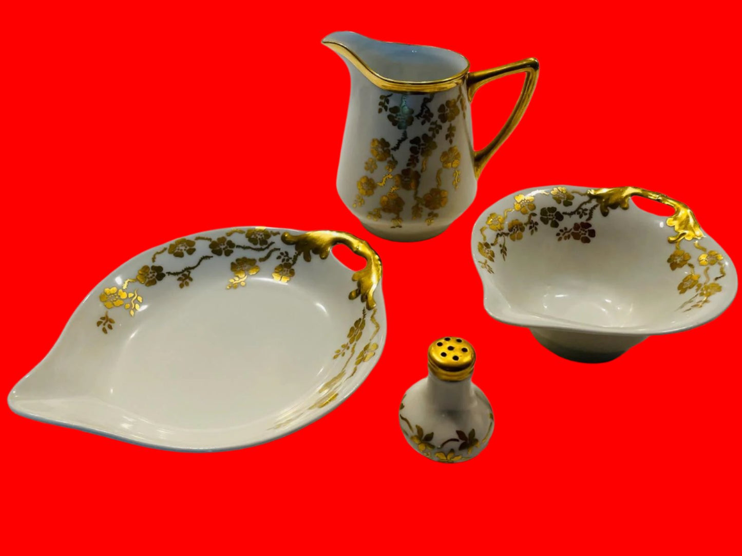 Germany Floral Gold Dining Brief Set