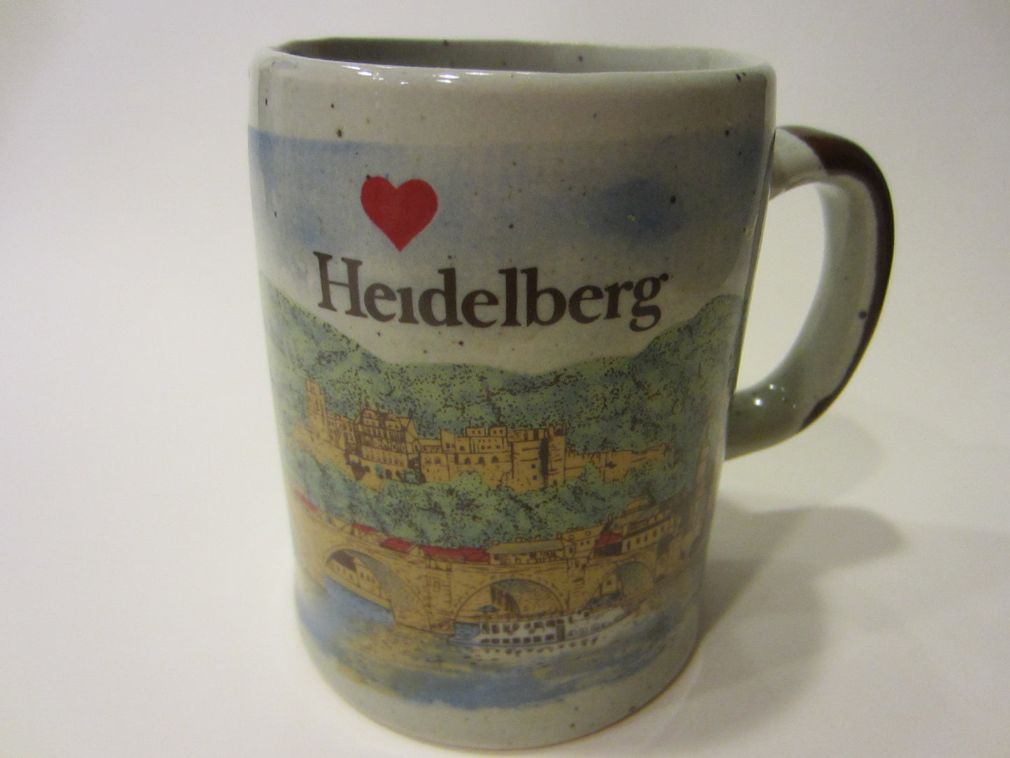 Heidelberg Ceramic Mug Historic Panoramic View - Designer Unique Finds 