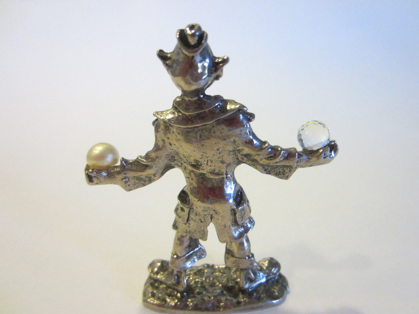 Pewter Clown Magician Figure