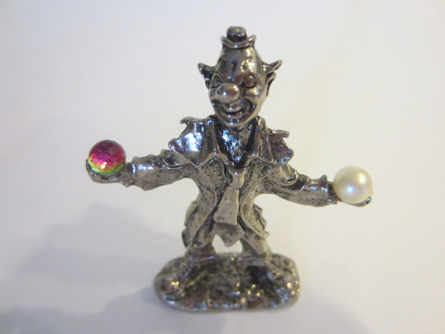 Pewter Clown Magician Figure