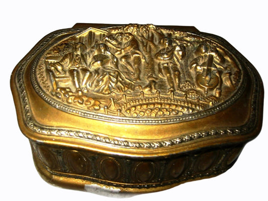 Bronze Figurative Japan Jewelry Box - Designer Unique Finds  - 1