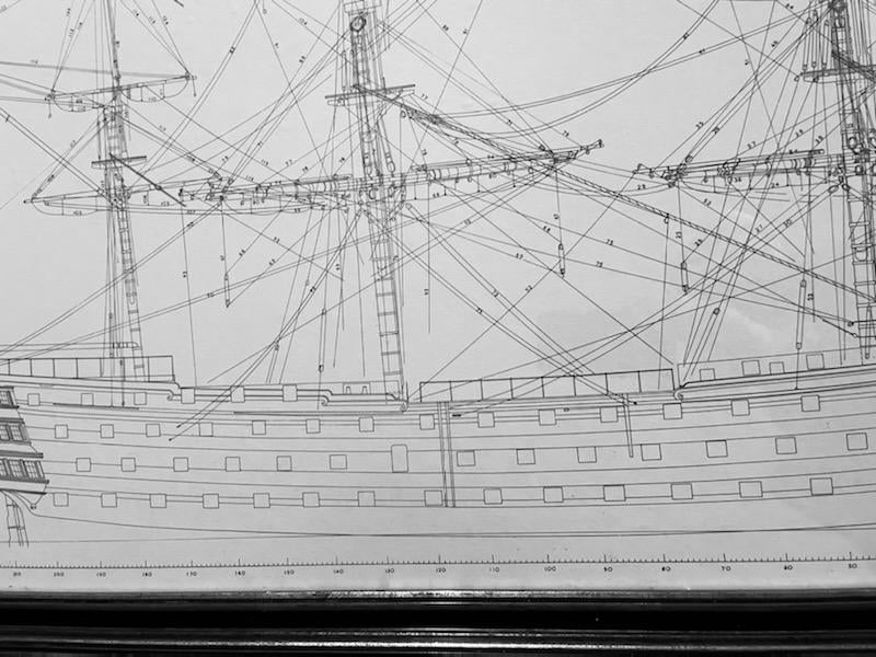 HMS Victory Drawing Published Her Majesty Stationary Office Sailing 19 –  Designer Unique Finds