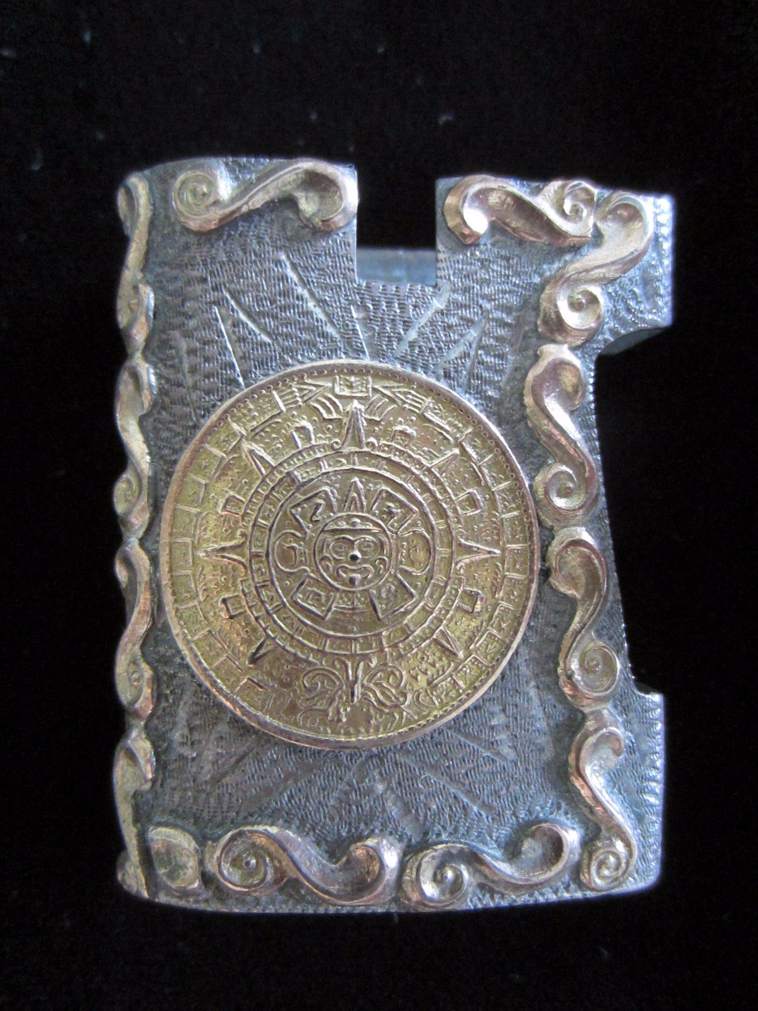 Colonial Style Bronze Match Box Holder Figurative Sundial - Designer Unique Finds 
 - 2