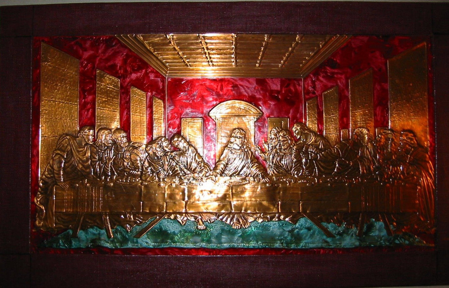 The Last Supper Gallington Jack Tin Foil Religious Art - Designer Unique Finds 