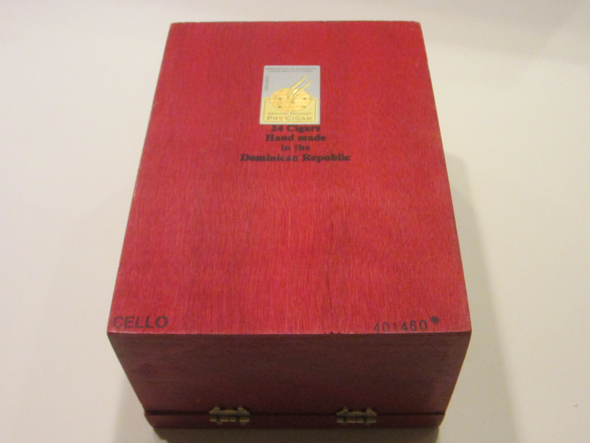 Colorado Fonseca Red Hinged Wooden Box - Designer Unique Finds 