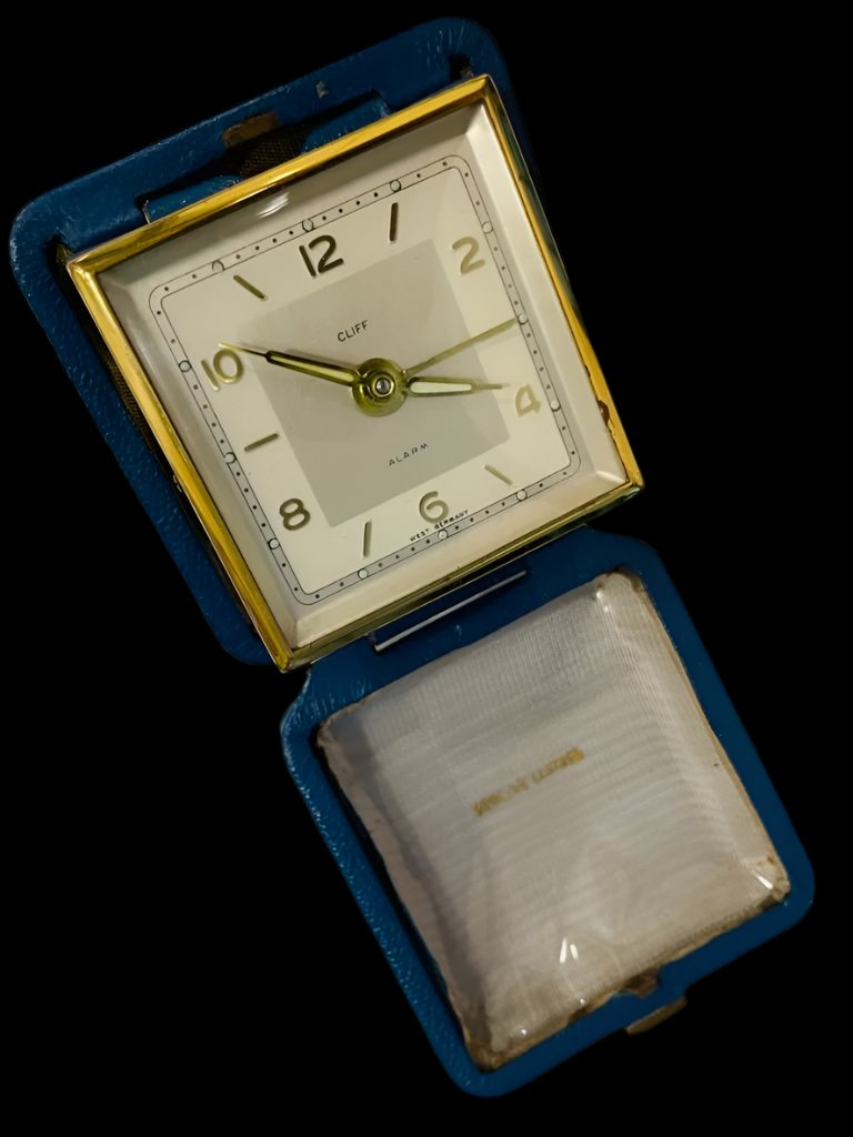 West Germany Cliff Folding Alarm Desk Clock