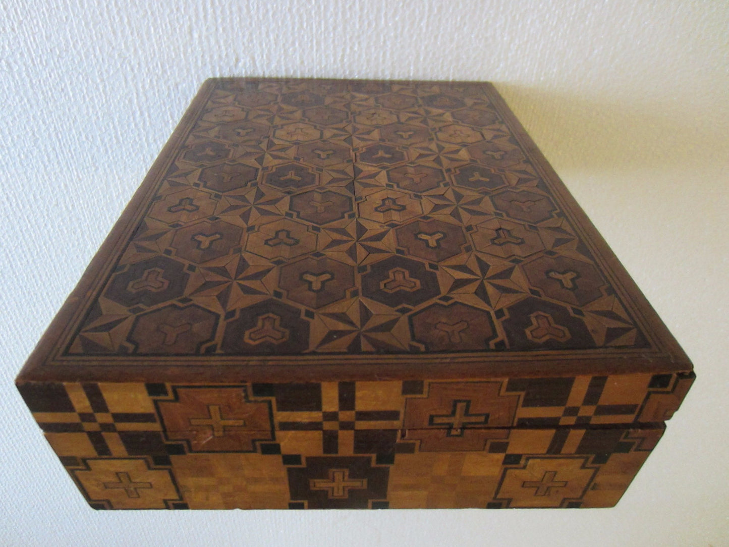 Art Deco Intarsia Parquetry Rectangular Box Inlaid Marquetry