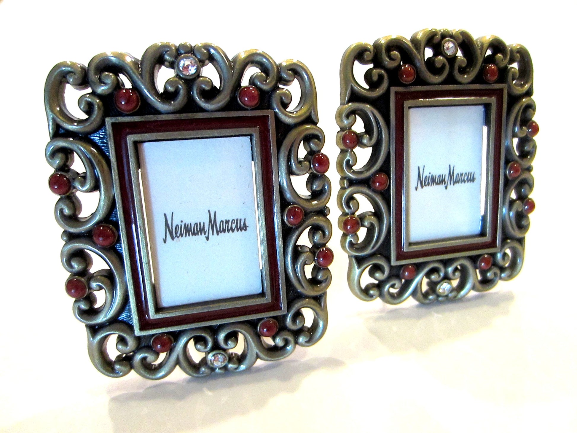 Jay Strongwater Miniature Jeweled Tone Picture Frames Exclusive For Neiman Marcus