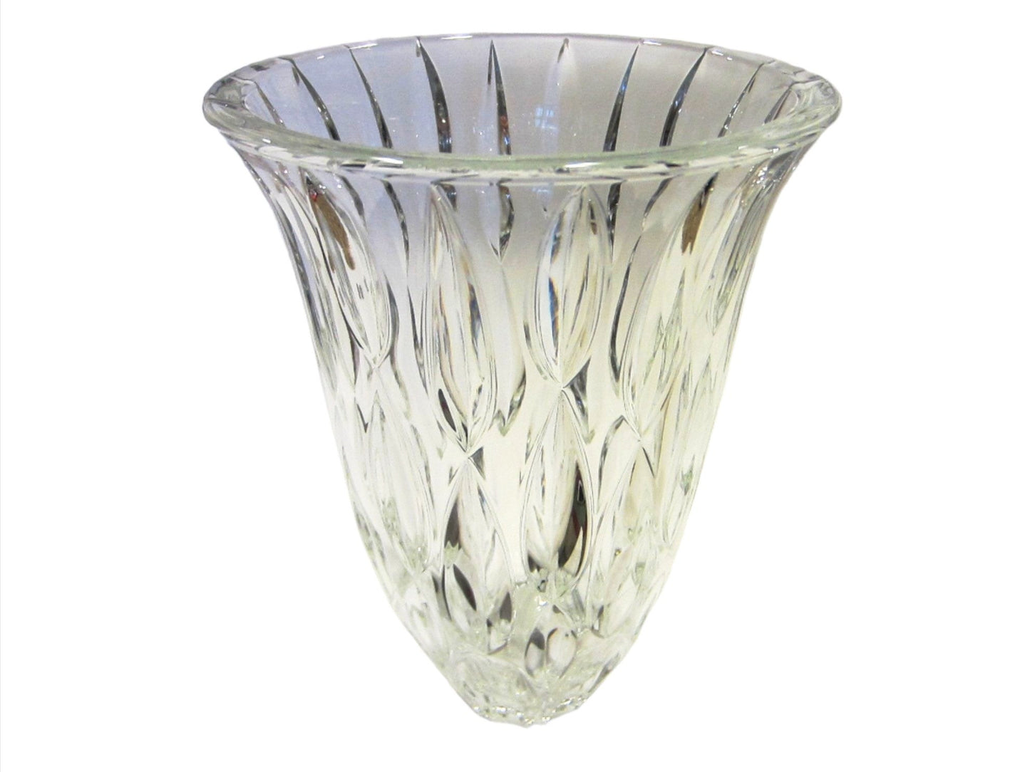 Marquis By Waterford Modern Clear Hand Cut Rain Drops Crystal Vase