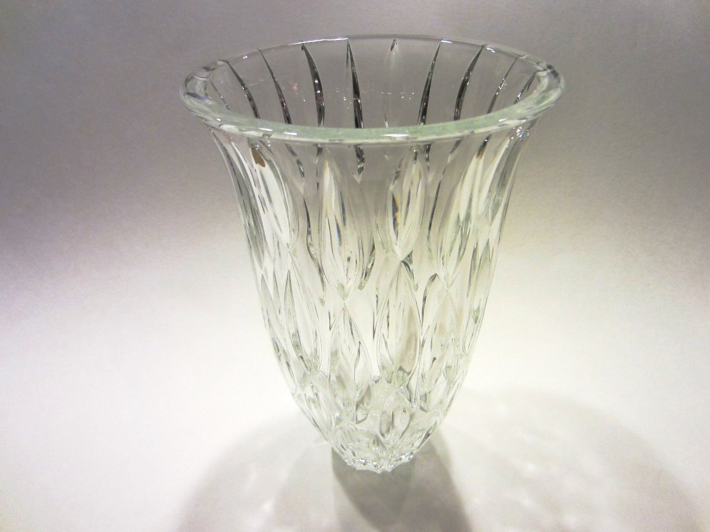 Marquis By Waterford Modern Clear Hand Cut Rain Drops Crystal Vase