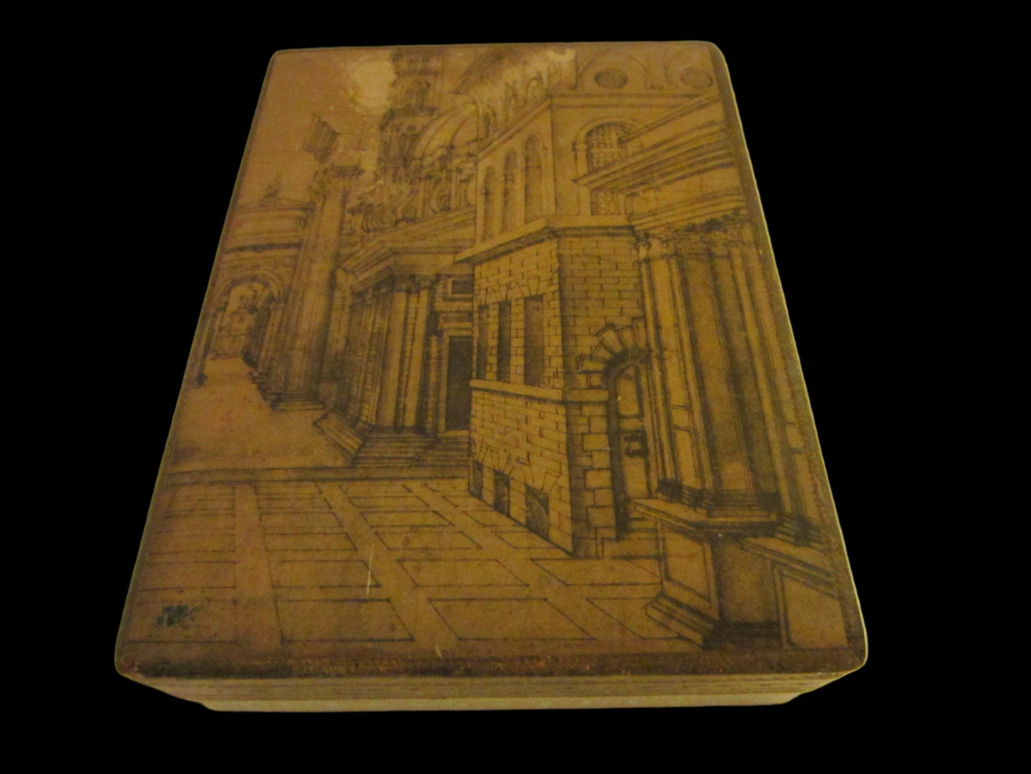 Fratelli Alinari Florence Italy Architectural Print Florentine Box - Designer Unique Finds 
 - 1