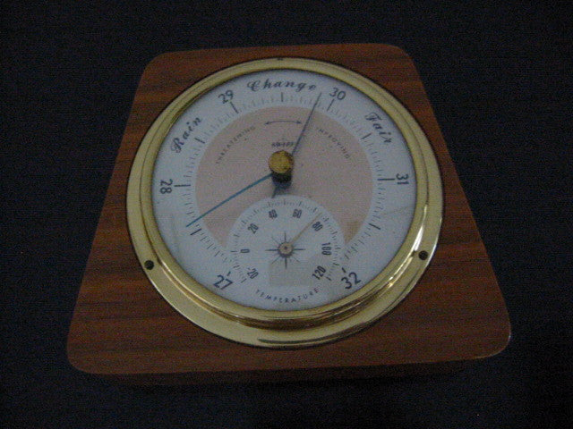 Swift Anderson Genuine Walnut Brass Barometer Made in Boston Mass - Designer Unique Finds 
 - 7