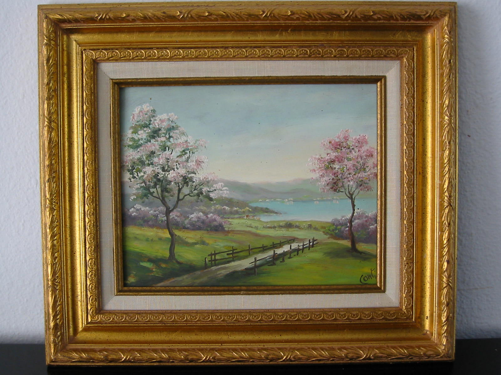 Conti Impressionist Landscape The Trees Oil On Board - Designer Unique Finds 
 - 3