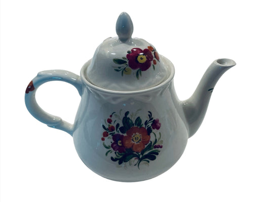 Arthur Wood Spode England Floral Italian Design Porcelain Teapot 