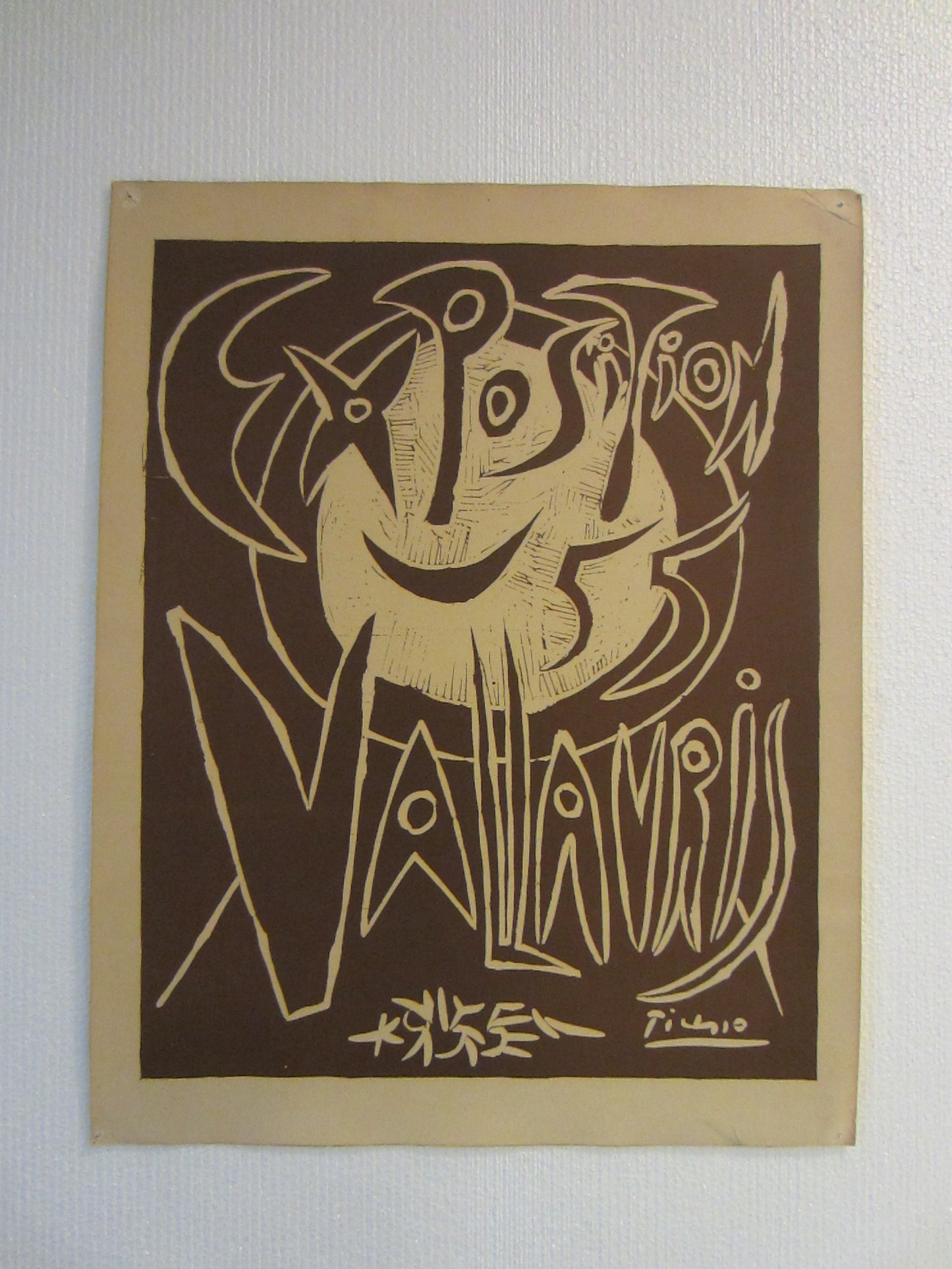 Exposition Vallauris Picasso 55 Exhibition Cubist Poster