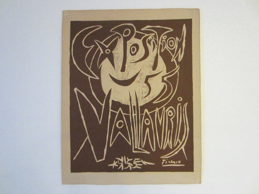 Exposition Vallauris Picasso 55 Exhibition Cubist Poster