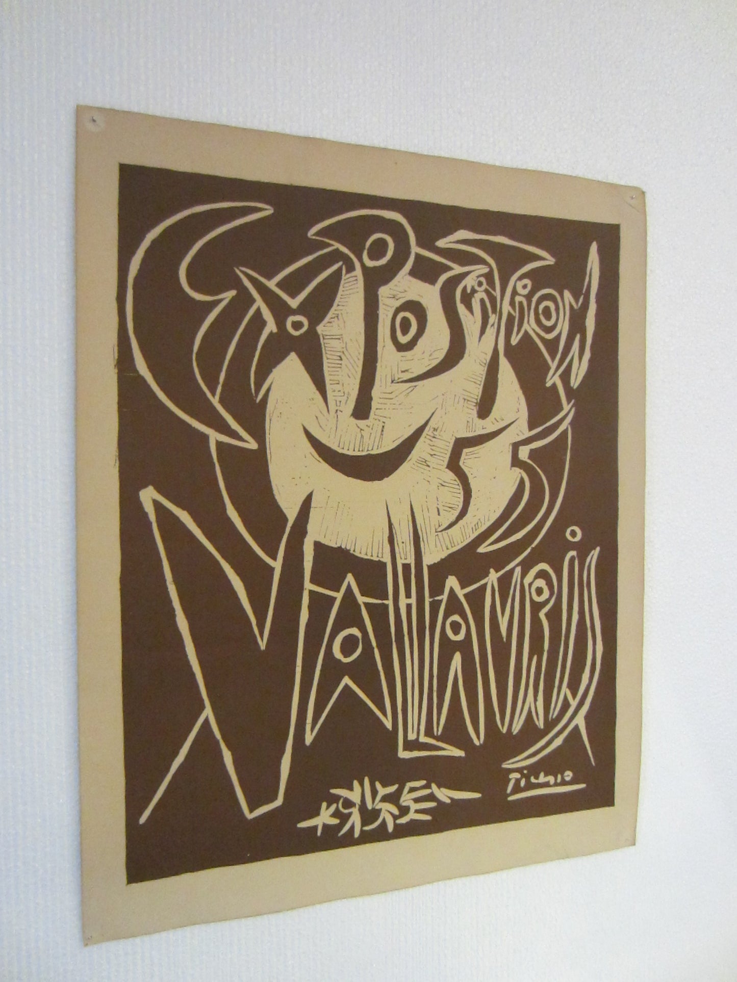 Exposition Vallauris Picasso 55 Exhibition Cubist Poster