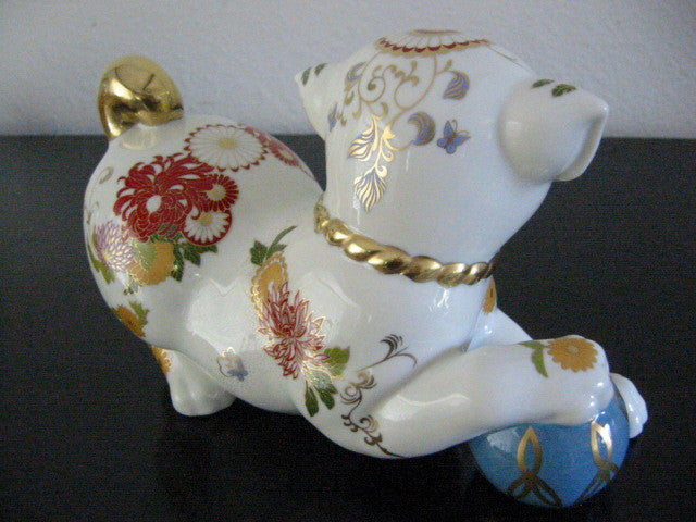 Franklin Mint Imperial Puppy Satsuma Japan Porcelain Figurine - Designer Unique Finds 
 - 3