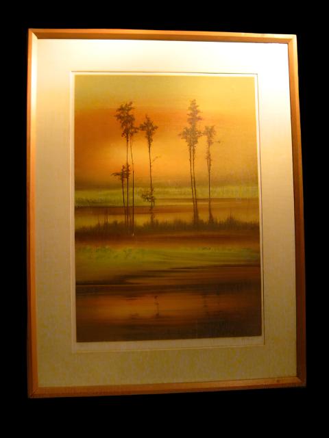 French Sunset Lithograph Signed Limited Edition Artist Proof - Designer Unique Finds 
 - 2