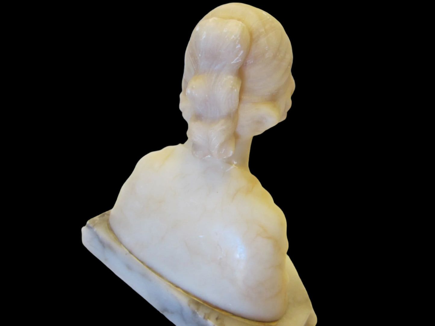 Pheasant Girl Hand Carved Marble Bust