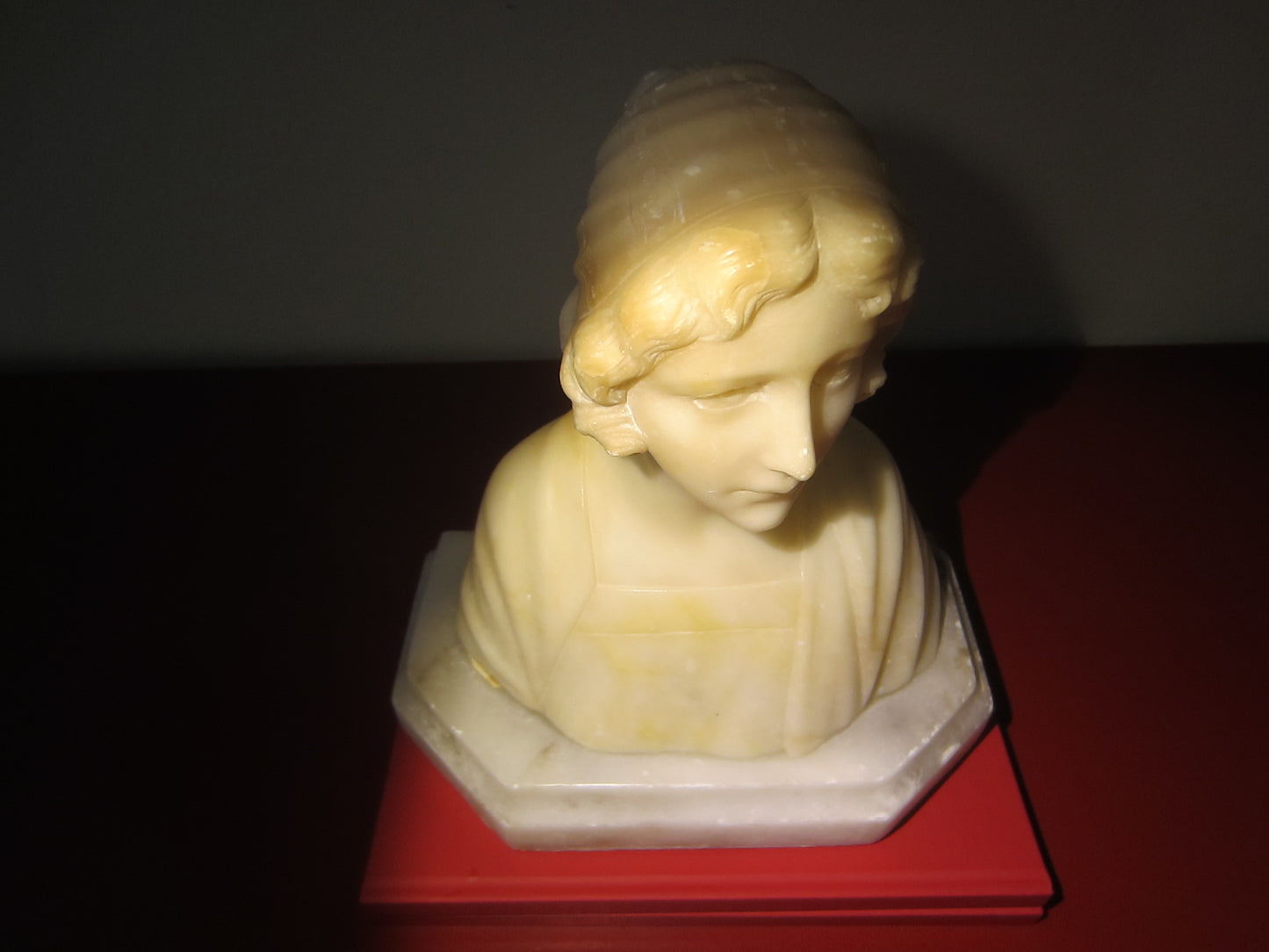 Pheasant Girl Hand Carved Marble Bust