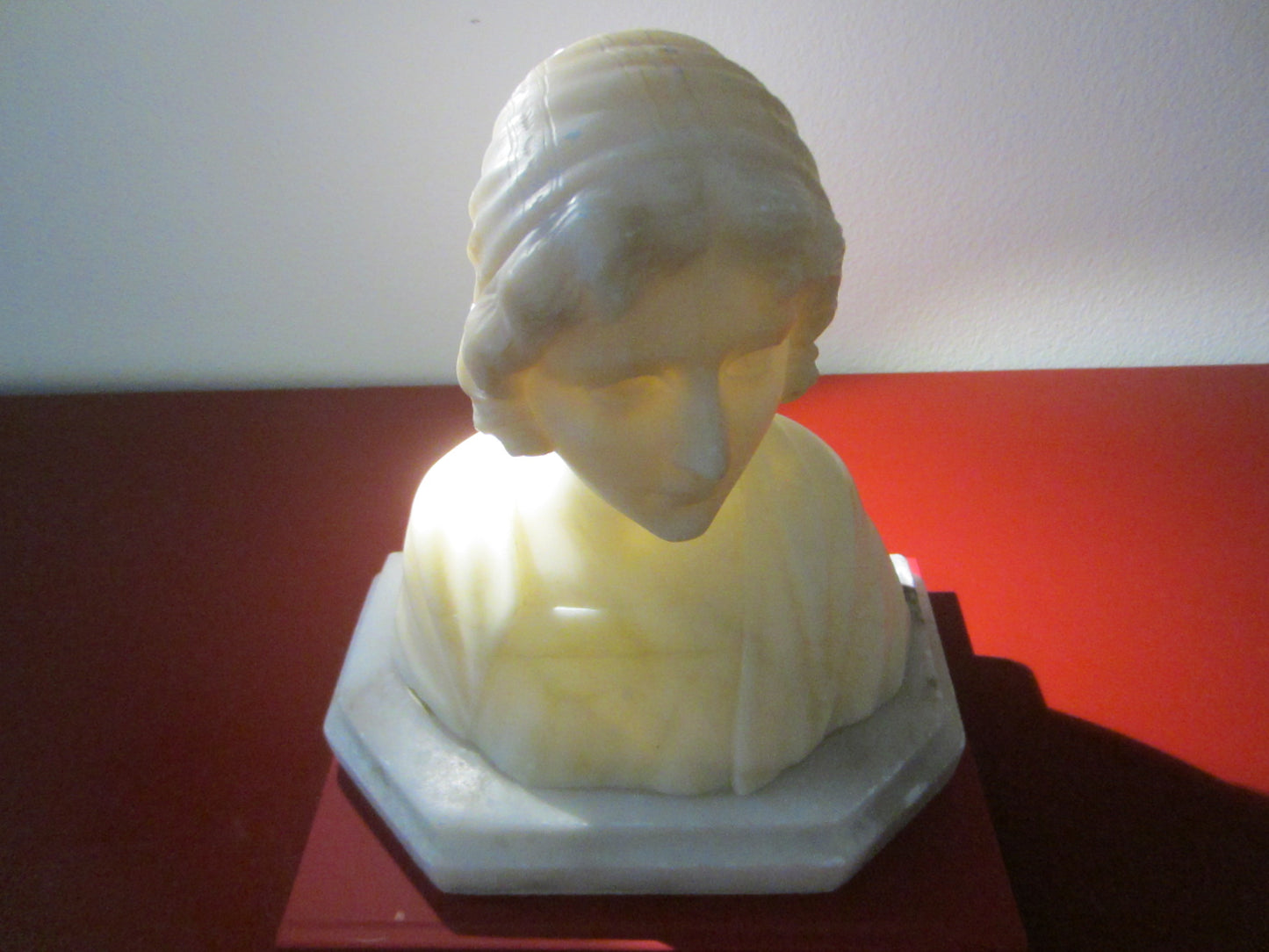 Pheasant Girl Hand Carved Marble Bust