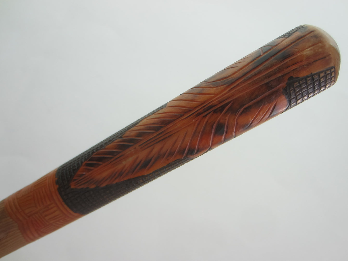 A Folk Art Hand Carved Figurative Cane Walking Stick