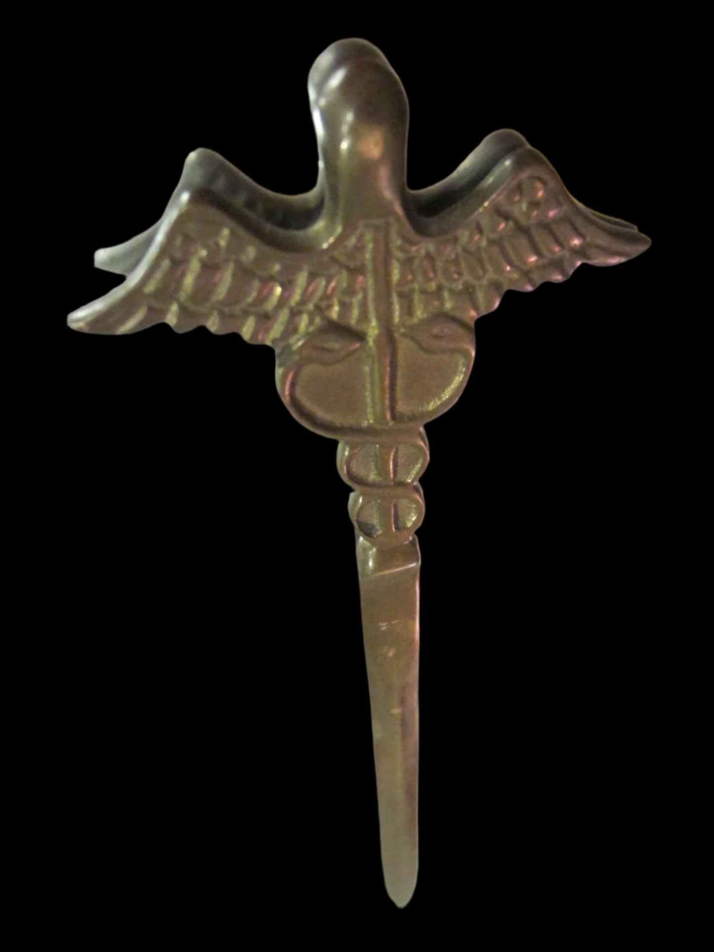 Brass Bookmark Pharma Signage Snake Eagle Design Letter Opener - Designer Unique Finds 