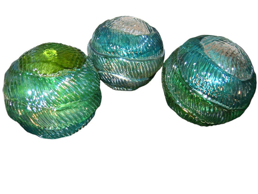 Czech Crystal Fusion Blown Shimmer Spheres Suit - Designer Unique Finds 