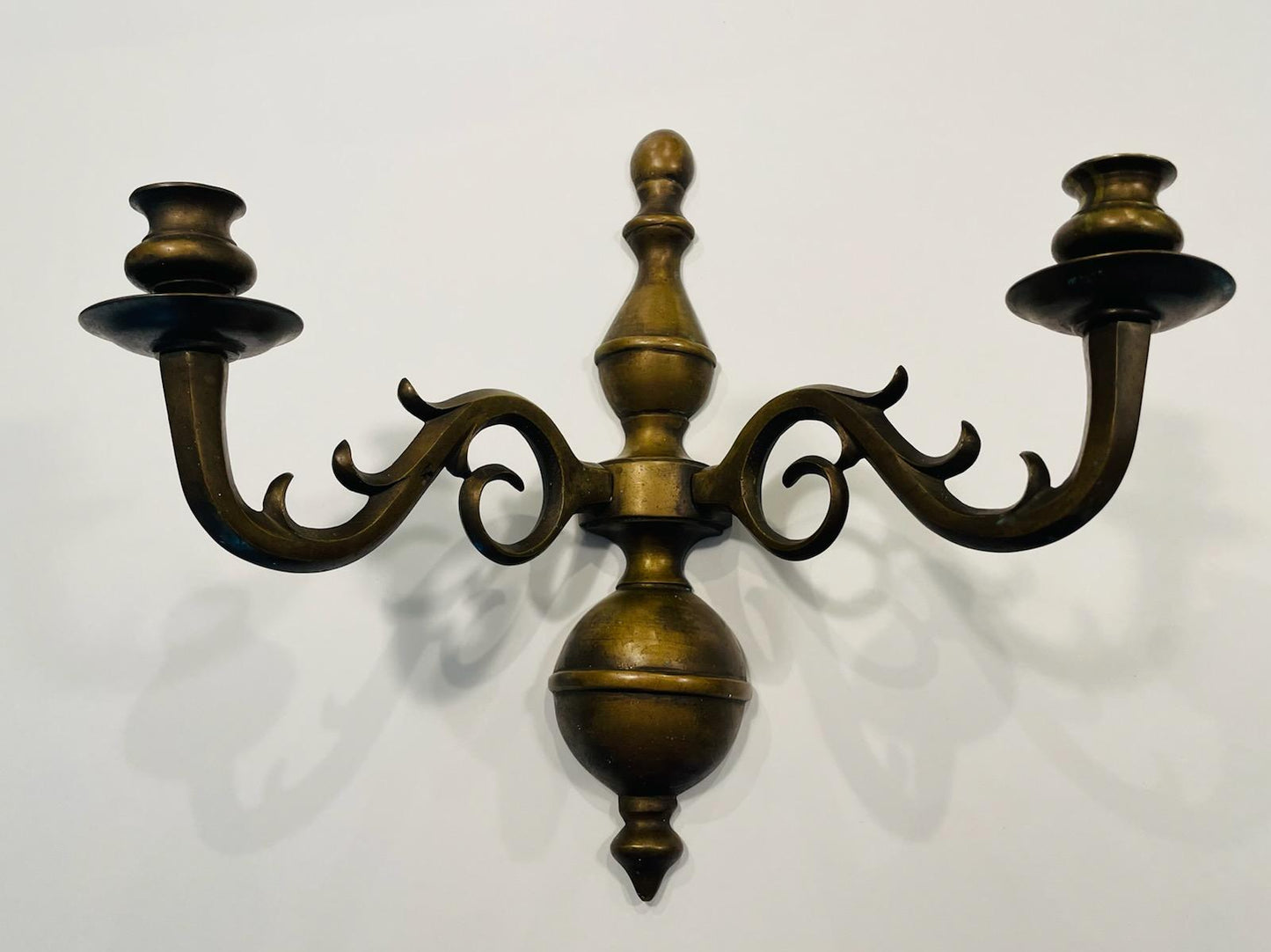 Brass Wall Candle Sconce Made In Italy