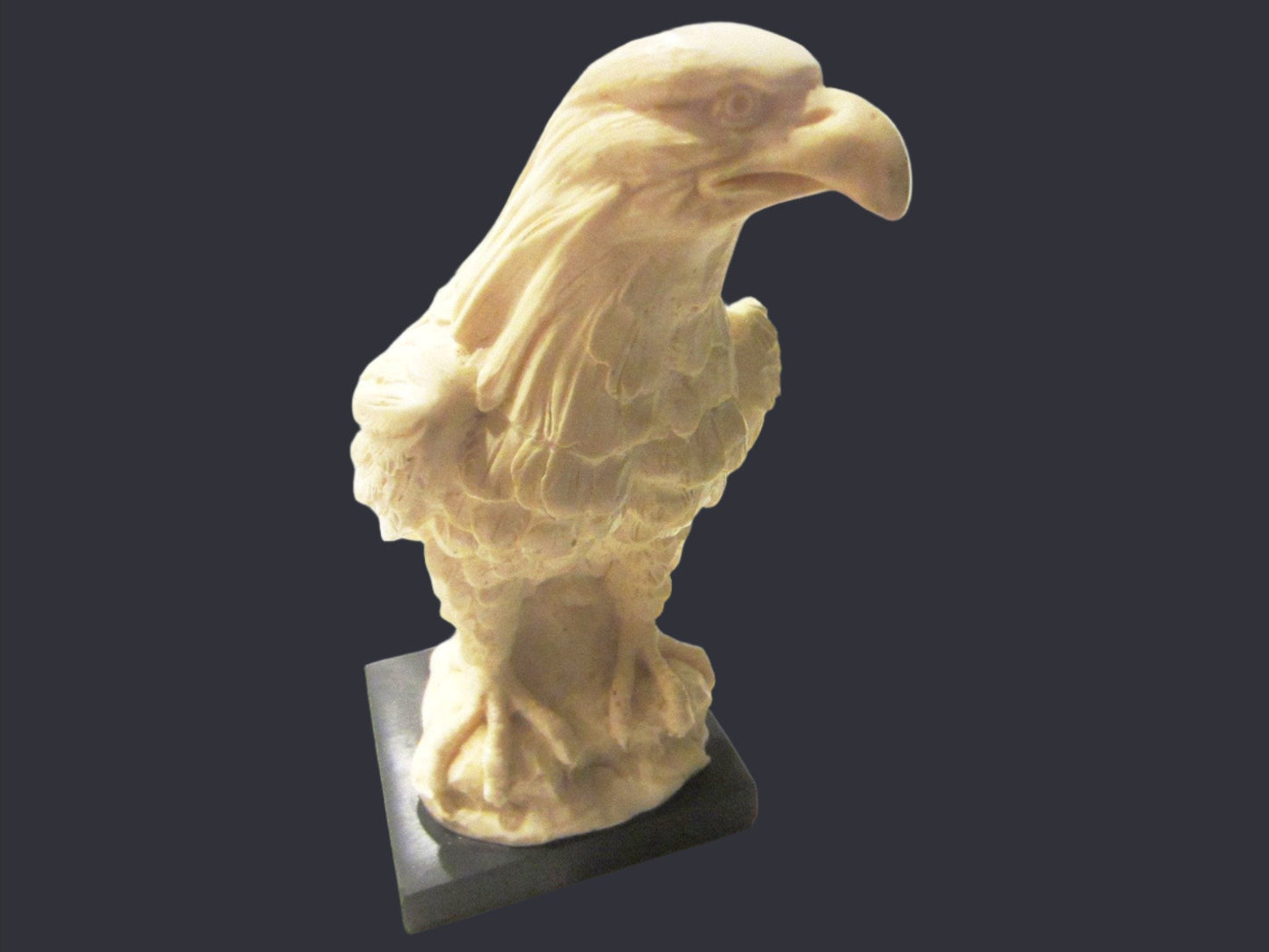 A Santini White Eagle Signed Sculpture Made In Italy - Designer Unique Finds 