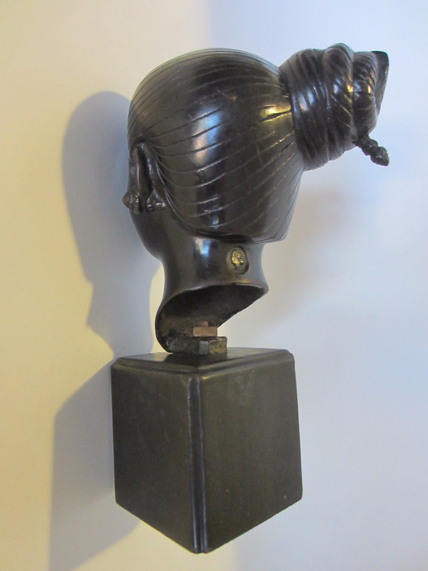 Thanh Le NGuyen Signed Bronze Head of A Young Vietnamese Woman