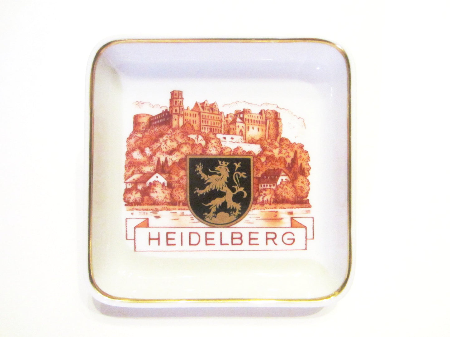 Selb Bavaria Heidelberg Square Tray H Co Heimrich Porzellan