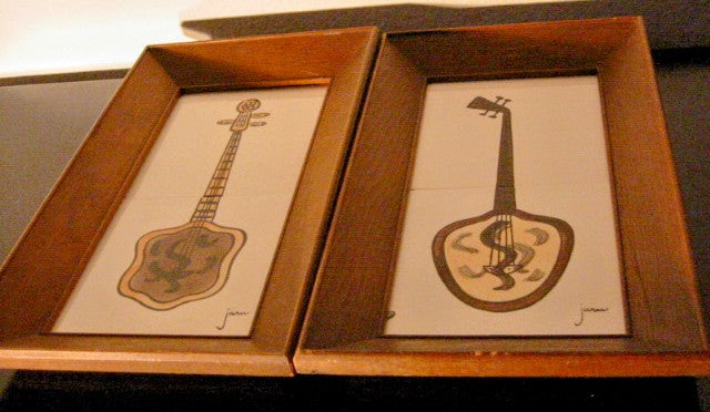 Jars California Decorative Musical Inspire Framed Tile Arts 