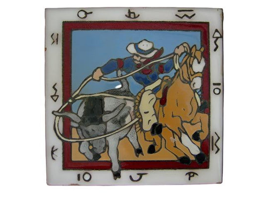 Christine Fitzgerald Designed Tile Western Scene By Mag Mor Studio - Designer Unique Finds 
 - 1