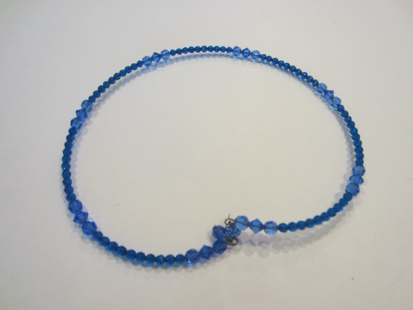 Tarina Tarantino Blue Crystal Choker Signature Tag