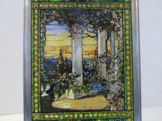 Stained Glass Garden Window With Panoramic View - Designer Unique Finds 