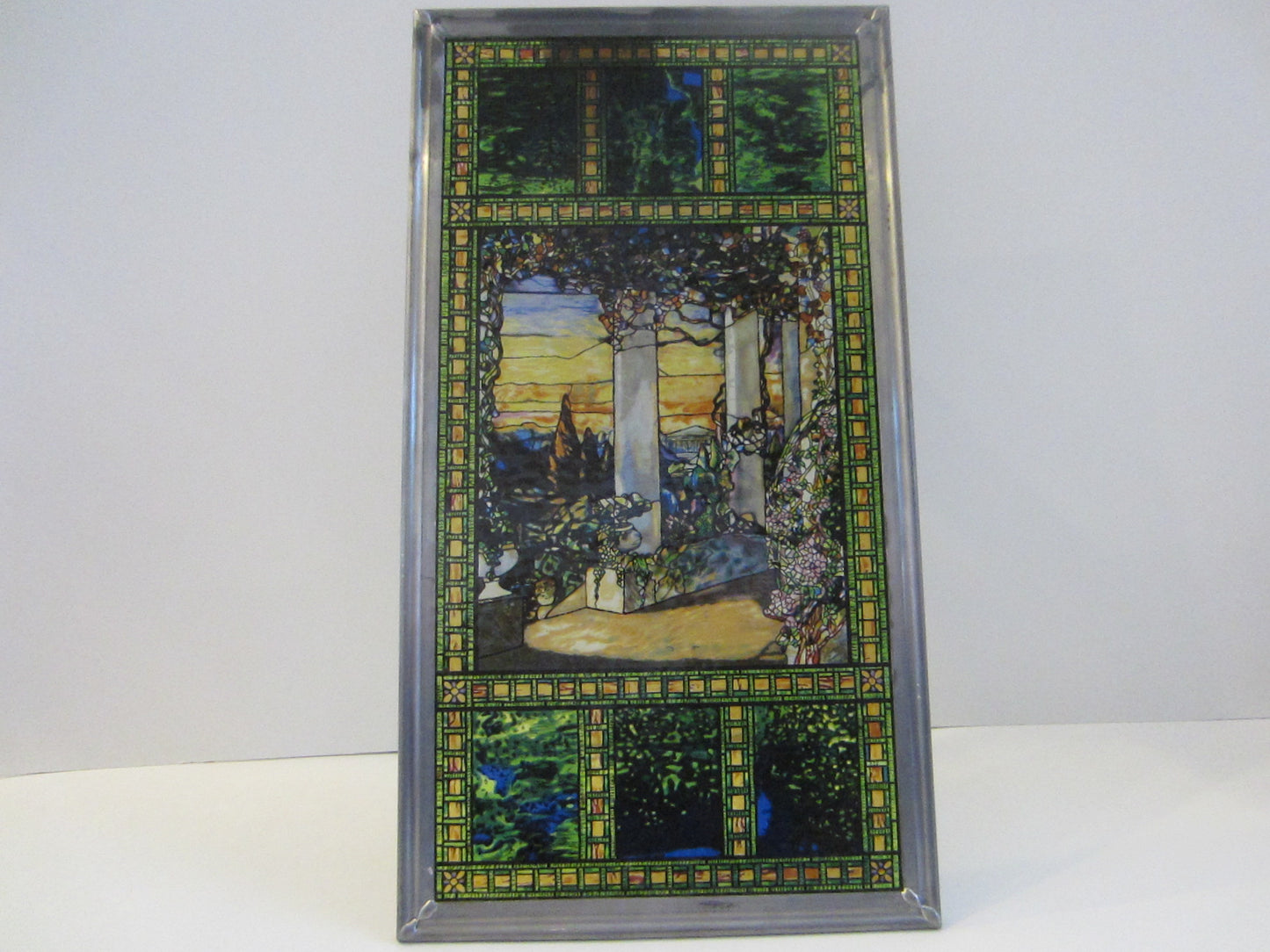 Stained Glass Garden Window With Panoramic View - Designer Unique Finds 