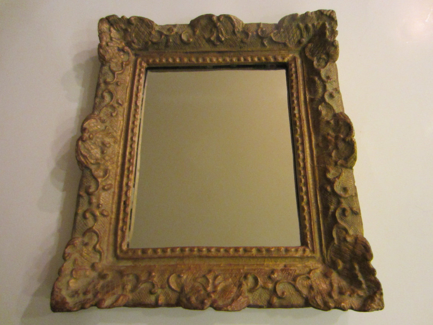 Kullicke Collection Provencal Style Mirror Gesso Composition - Designer Unique Finds 