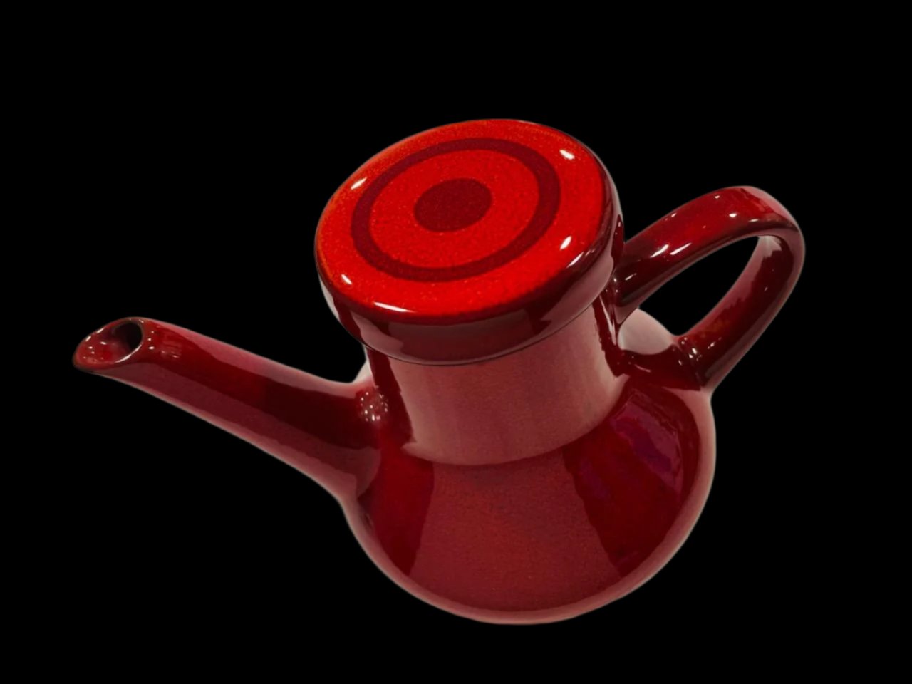 Ceracron Melitta Germany Red Ceramic Coffee Service